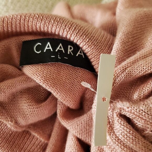 CAARA Pink Turtleneck Dress sz Large - Picture 10 of 12